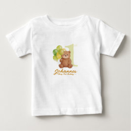 Camiseta De Bebé Cumpleaños de Osito