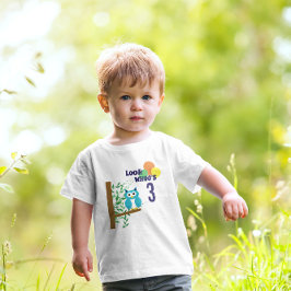 Camiseta De Bebé Cumpleaños de Owl