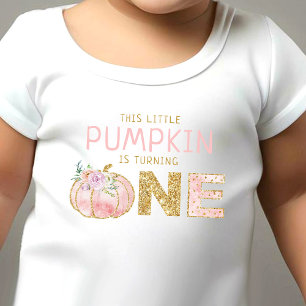Camiseta De Bebé Cumpleaños de Pequeñas Calabazas 1