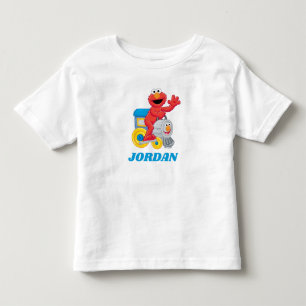 Camiseta De Bebé Cumpleaños de Sesame Street Elmo Chugga Chugga Dos