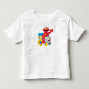 Camiseta De Bebé Cumpleaños de Sesame Street Elmo Chugga Chugga Dos
