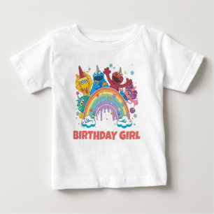 Camiseta De Bebé Cumpleaños de Sesame Street para Niña