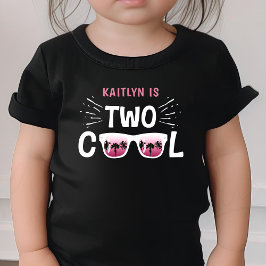 Camiseta De Bebé Cumpleaños de Two Cool Girls 2º