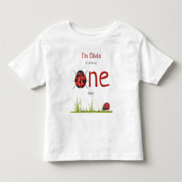 Camiseta De Bebé Cumpleaños de una señorita mariquita que cumple un