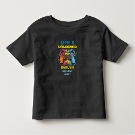 Camiseta De Bebé Cumpleaños de videojuegos Game On Level Up