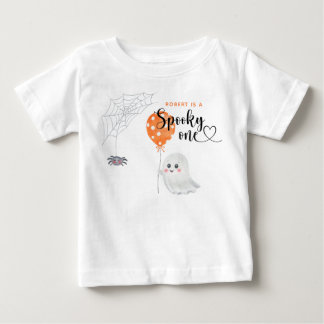 Camiseta De Bebé Cumpleaños de Watercolor Spooky One 1er