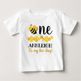 Camiseta De Bebé Cumpleaños del Abeja-Día de la miel primer