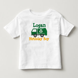 Camiseta De Bebé Cumpleaños del camión de basura