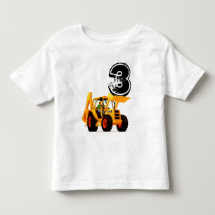 Camiseta De Bebé Cumpleaños del cavador amarillo de encargo del