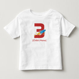 Camiseta De Bebé Cumpleaños del cohete retro