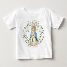 Camiseta De Bebé Cumpleaños del Conejo Clásico