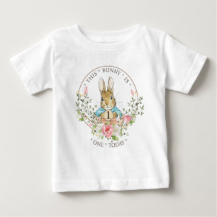 Camiseta De Bebé Cumpleaños del Conejo Clásico