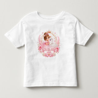 Camiseta De Bebé Cumpleaños del cuento de hadas de la princesa cisn