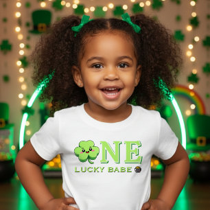 Camiseta De Bebé Cumpleaños del Día de San Patricio 1er Cumpleaños