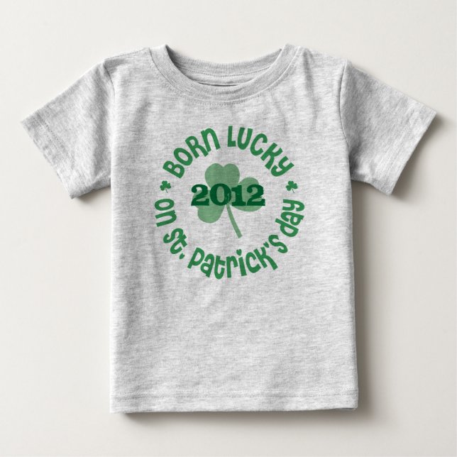 Camiseta De Bebé Cumpleaños del día del St Patricks (Anverso)