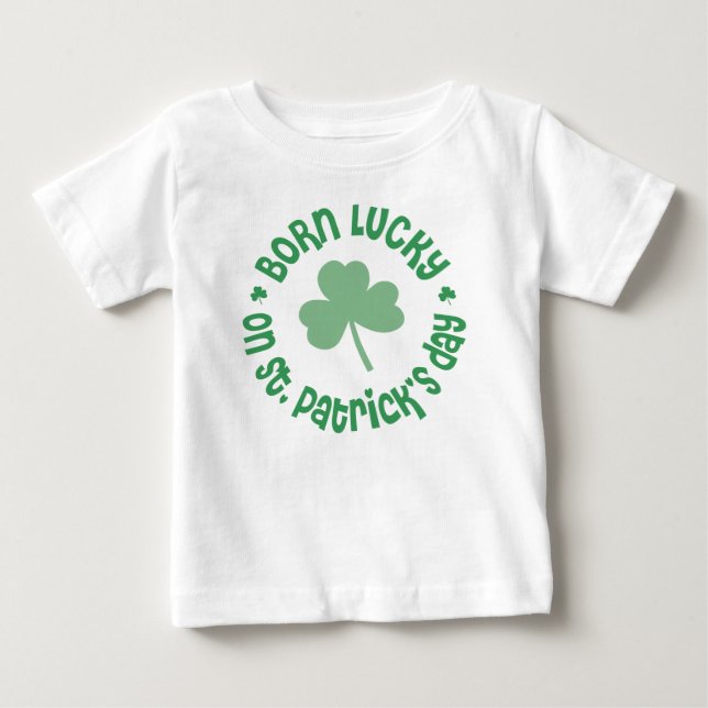 Camiseta De Bebé Cumpleaños del día del St Patricks (Anverso)