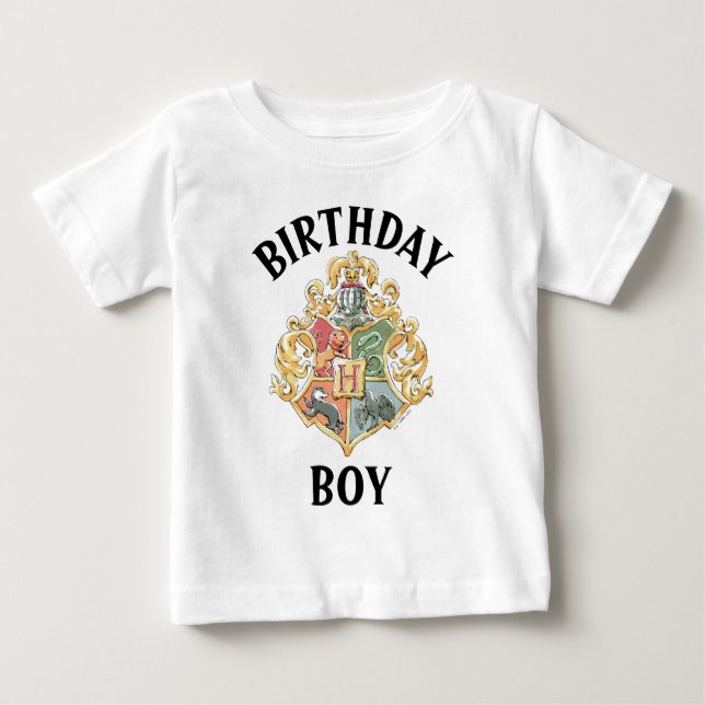 Camiseta De Bebé Cumpleaños del Escudo de Hogwarts | Harry Potter (Anverso)