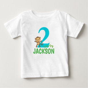 Camiseta De Bebé Cumpleaños del mono
