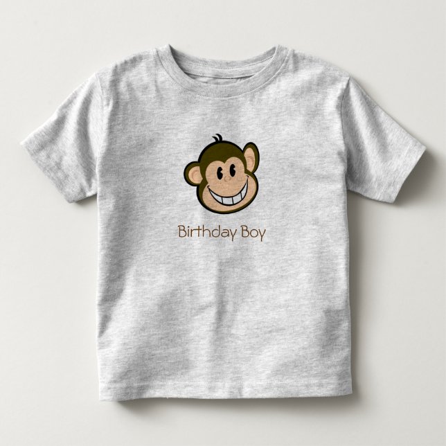 Camiseta De Bebé Cumpleaños del mono (Anverso)
