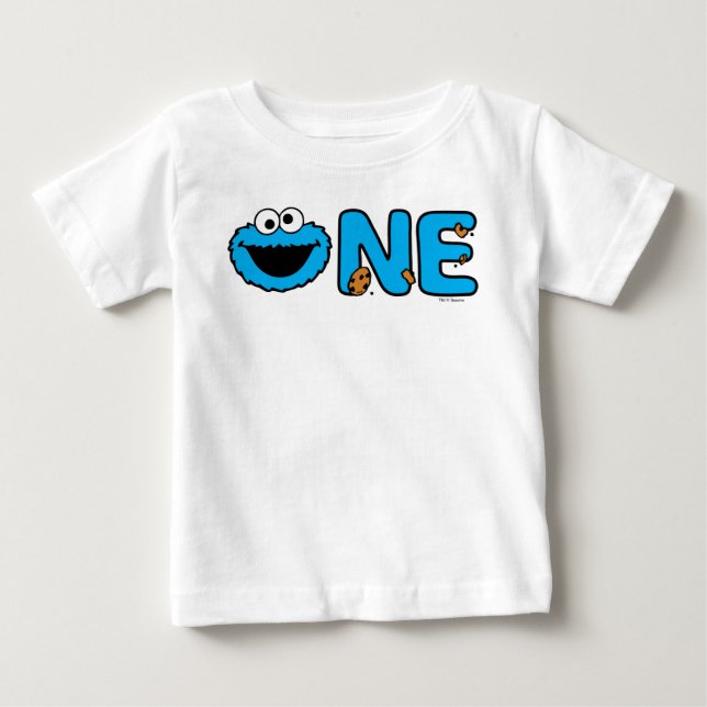 Camiseta De Bebé Cumpleaños del Monstruo de las Galletas (Anverso)