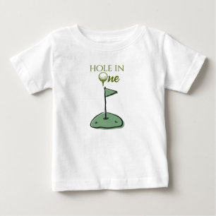 Camiseta De Bebé Cumpleaños del niño con hoyo en uno