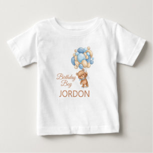 Camiseta De Bebé Cumpleaños del Oso Bebé
