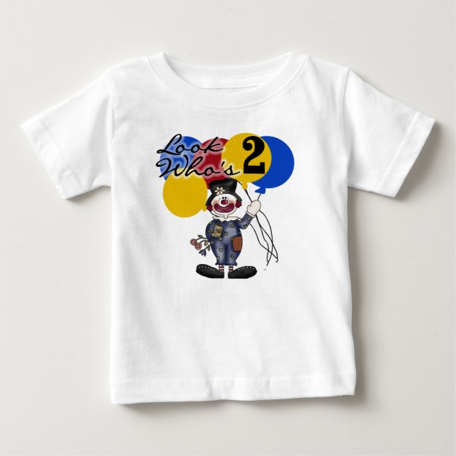 Camiseta De Bebé Cumpleaños del payaso de circo 2do (Anverso)