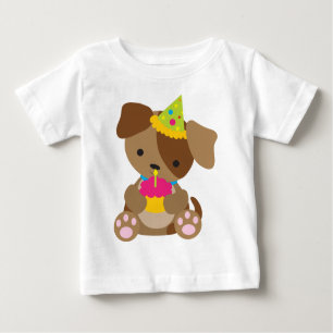 Camiseta De Bebé Cumpleaños del perrito