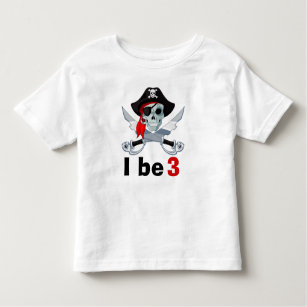 Camiseta De Bebé Cumpleaños del pirata
