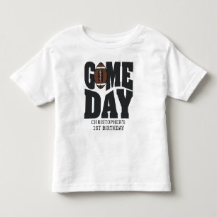 Camiseta De Bebé Cumpleaños del primer año de fútbol para niños Fie