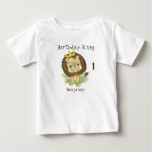 Camiseta De Bebé Cumpleaños del Rey León Bebé Agua Fuerte Tema