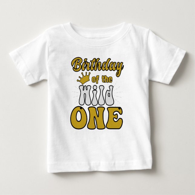 Camiseta De Bebé Cumpleaños Del Salvaje (Anverso)