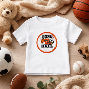 Camiseta De Bebé Cumpleaños Deportes Niño 2 años partido de cumplea