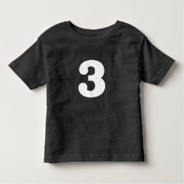 Camiseta De Bebé Cumpleaños distintivo "3"