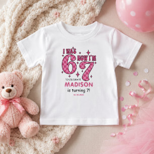 Camiseta De Bebé Cumpleaños Divertido número 7   Fiesta de "Tenía 6