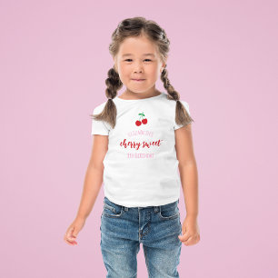 Camiseta De Bebé Cumpleaños dulce cereza