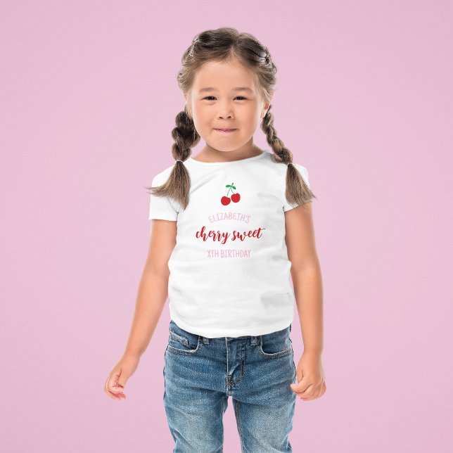 Camiseta De Bebé Cumpleaños dulce cereza (Subido por el creador)