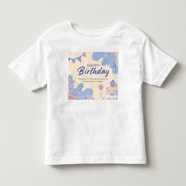 Camiseta De Bebé cumpleaños feliz (Anverso)