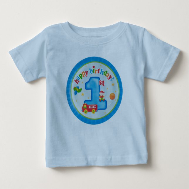 Camiseta De Bebé cumpleaños feliz (Anverso)