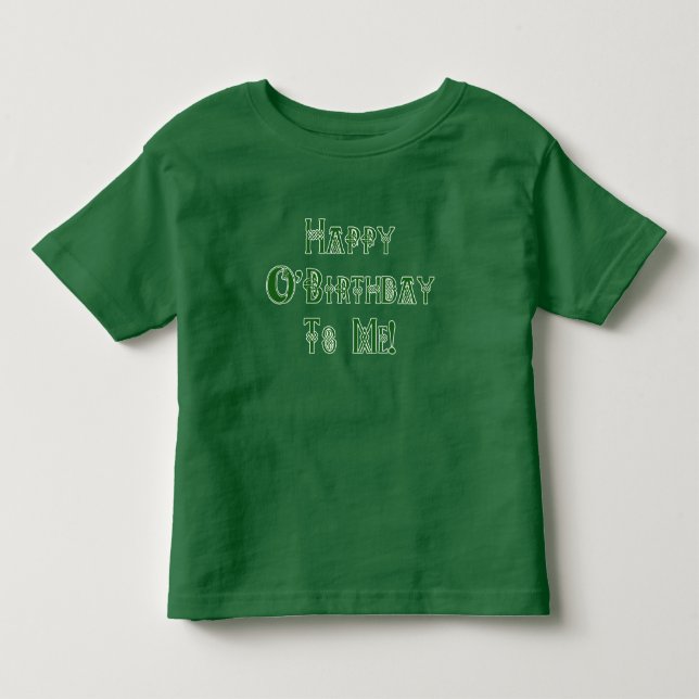 Camiseta De Bebé Cumpleaños feliz del día del St Patricks a mí (Anverso)