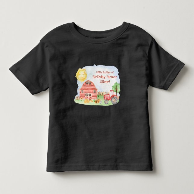 Camiseta De Bebé Cumpleaños Granja Infantil Fiesta de Cumpleaños Fa (Anverso)