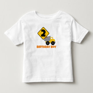 Camiseta De Bebé Cumpleaños Niño Construcción