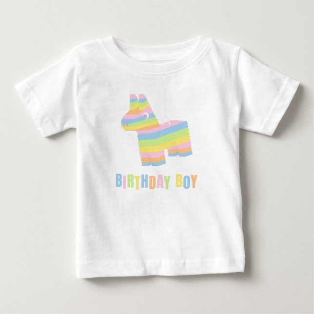 Camiseta De Bebé Cumpleaños Niño Piñata Invitado de Honor  (Anverso)