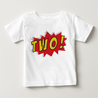 Camiseta De Bebé Cumpleaños niños fiesta superhero dos años