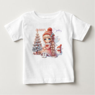 Camiseta De Bebé Cumpleaños número 1 de Fairy First Girl