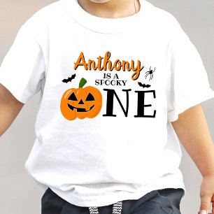 Camiseta De Bebé Cumpleaños número 1 de Spooky en Halloween