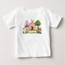 Cumpleaños personalizado de los Barnyard rosados