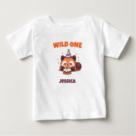 Camiseta De Bebé Cumpleaños Personalizado del Primer Cumpleaños del