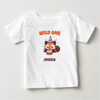Camiseta De Bebé Cumpleaños Personalizado del Primer Cumpleaños del