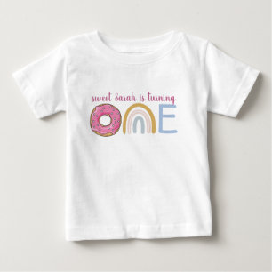 Camiseta De Bebé Cumpleaños Personalizado Primero
